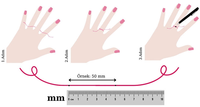pırlanta yüzük ölçüsü alımı